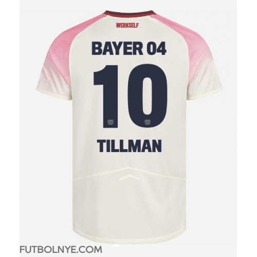 Camiseta Bayer Leverkusen Malik Tillman #10 Visitante Equipación 2025-26 manga corta